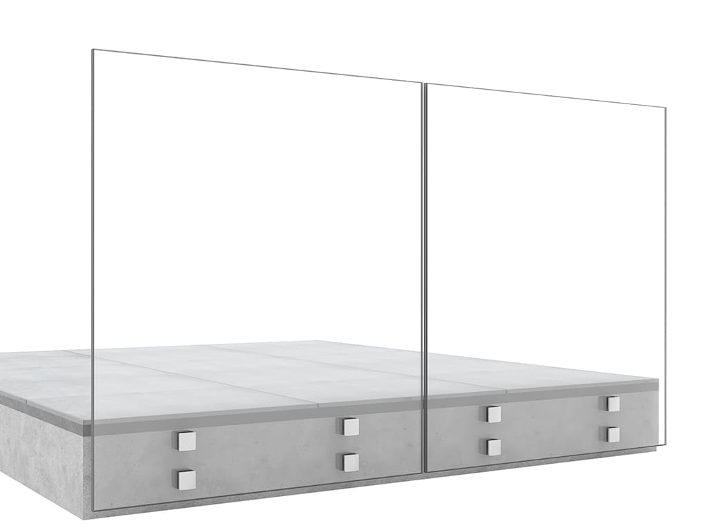 Garde-corps terrasse GLASSFIT CC-772 vue de face